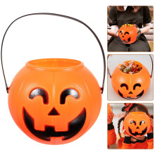 ETEREAUTY Pumpkin Bucket for Parties Orange 1Pack