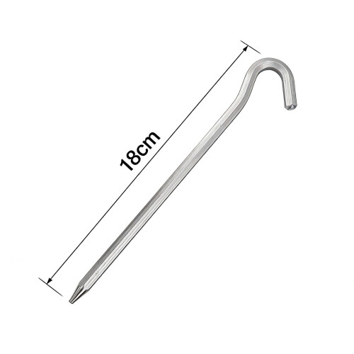 Hex Aluminum Tent Stakes 7-inch Rust-Resistant Lightweight 2