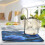 Dish Drying Mat Microfiber Kitchen Pad Large Counter Absorbent Dish Mats Drainer Rack 16"x18" Blue Rose Pattern 5
