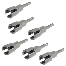 Jeu de clés à douille à oreilles, douilles en acier à tige hexagonale de 6,35 mm (1/4"), magnétiques, compatibles avec les perceuses électriques