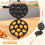 2Pcs Walnut Cookie Mold Set with Handle – Safe, Easy-Clean Metal Molds for Baking Desserts 2
