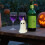 Συσκευασία 6 κεριών LED χωρίς φλόγα με θέμα το Halloween, Λειτουργούν με μπαταρία και 4