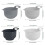 4 Pcs Plastic Mixing Bowl Set Reusable Plastic Nesting Mixing Bowl Multifunctional Nesting Container for Kitchen Cooking Baking 2