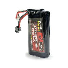 ROCKROK Legetøj, 7.4V1200mAh Genopladelig Batteripakke til / USB Opladningsledning Great Leje Reservedel til 1/10 Bil HS18312