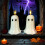 Συσκευασία 6 κεριών LED χωρίς φλόγα με θέμα το Halloween, Λειτουργούν με μπαταρία και 7