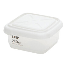 Boîtes de conservation hermétiques de 240 ml avec couvercles et graduations, en plastique transparent, idéales pour la cuisine, le garde-manger et