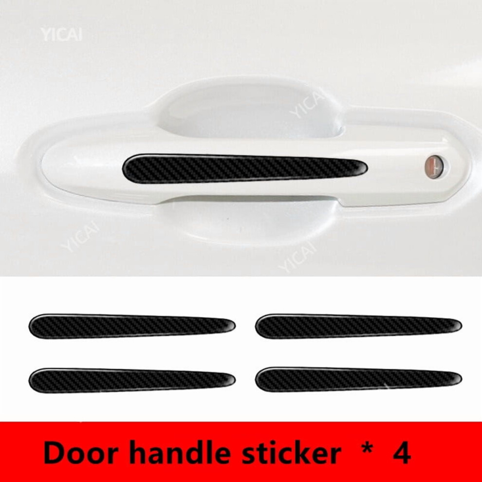 For Mercedes Benz Gla Carbon Fiber Texture Car Door Handle Cup Scratch Protective Sticker Anti Scratch Sticker 9165521883196