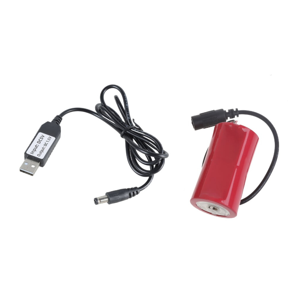 Rockrok Usb To 1.5V Lr20 D Battery Eliminators Cable For Efficient Power Supply 974856468829