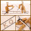 Traditional Style Bamboo Puppet Kit Assorted Color Two-player Set 5
