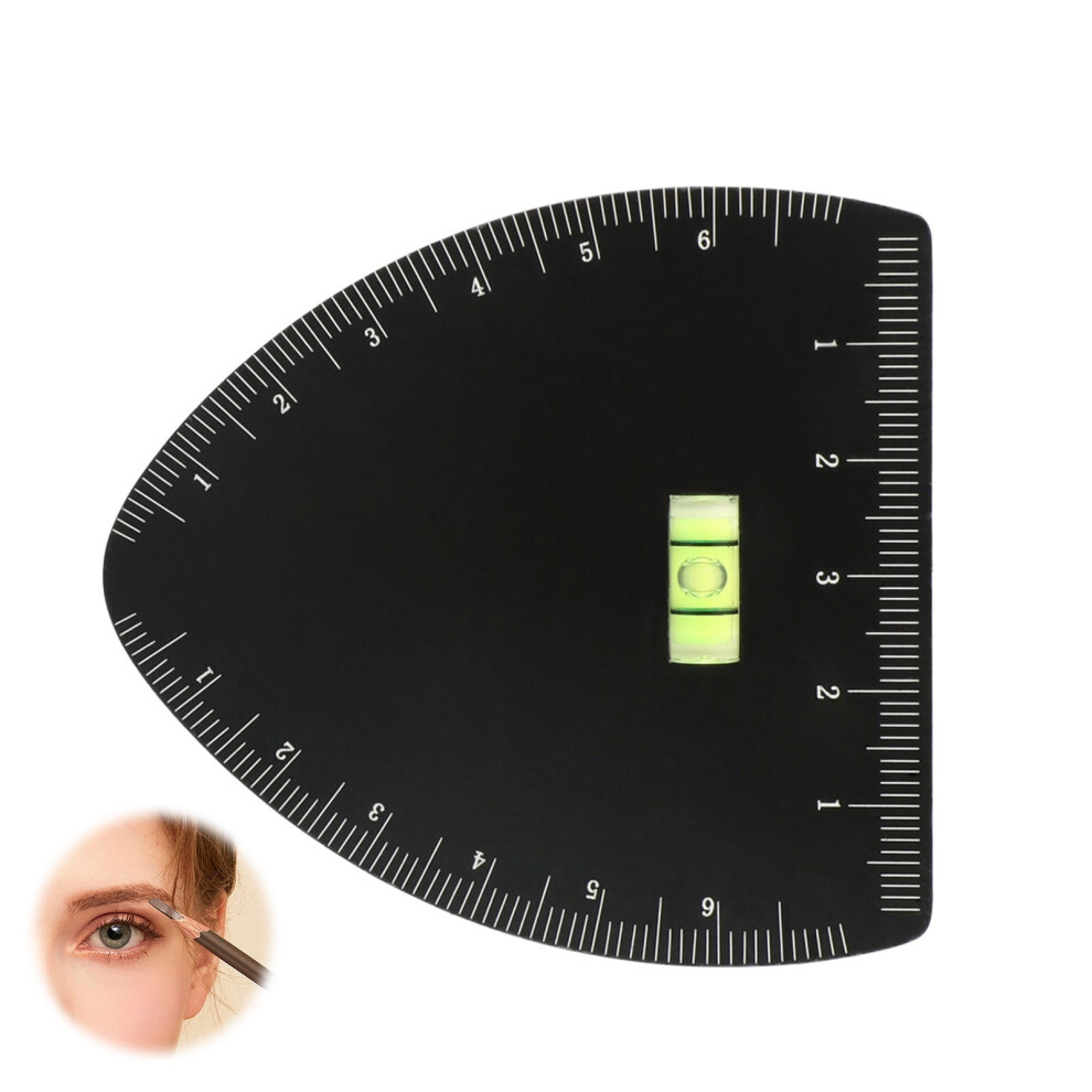 Eyebrow Ruler Tool with cm Markings and Adjustable Templates