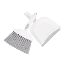 Compact Design Multi Color Plastic Broom With Dustpan 1Set 10.3x6.7x1.3In