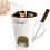 Chocolate Fondue Mugs Set with Forks 6 pcs 1