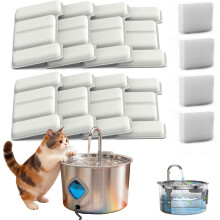3.2L Ultra-Quiet Dog Water Fountain with Quadruple Purification, Stainless Steel, Easy Clean, Compatible with Pets