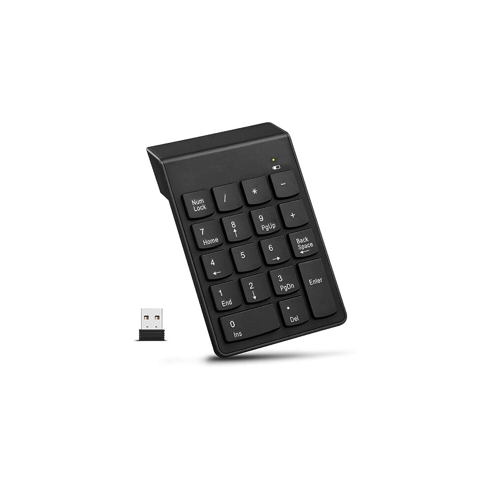 18-Key Portable 2.4Ghz Wireless Numeric Keypad, Ergonomic, Usb Plug & Play Â Compatible With Linux, Chromebook, Windows Xp/Vista/7 9165521884681