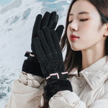 Winter Warm Windproof Gloves Black Touchscreen Waterproof