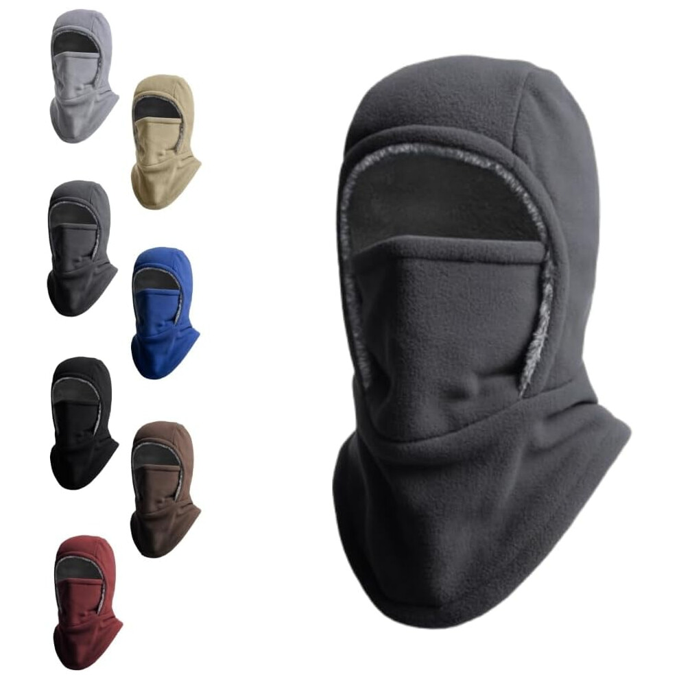 Winter Warmth 2-In-1 Hat Face Mask, Unisex Windproof Warm Balaclava For Outdoor Winter Activities With Cold Weather Face Protection 974856469338