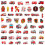 Fire Truck Graffiti Stickers Waterproof 50-Pack 3