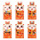 Red Fold Bag Cartoon Design 6 Pieces 2