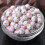 Ceramic Porcelain Loose Beads Round Flower Pattern 10mm 1