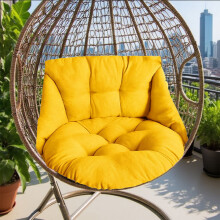 Egg Chair Cushion Yellow 27x25 Inch Indoor Outdoor