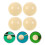White Cue Balls for Pool Table 2-Inch 4-Pack 4