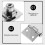 Keyed Hasp Lock Latch Set for Metal Cabinet Drawer 7