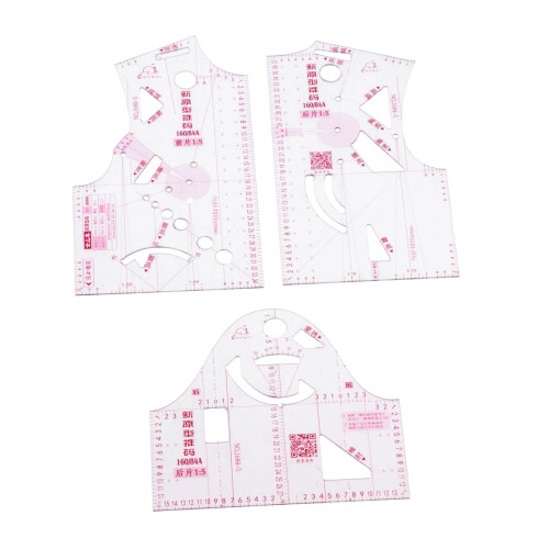 3X Sewing Ruler Cloth Design Ruler Drafting Templet Clothing Prototype Ruler 2