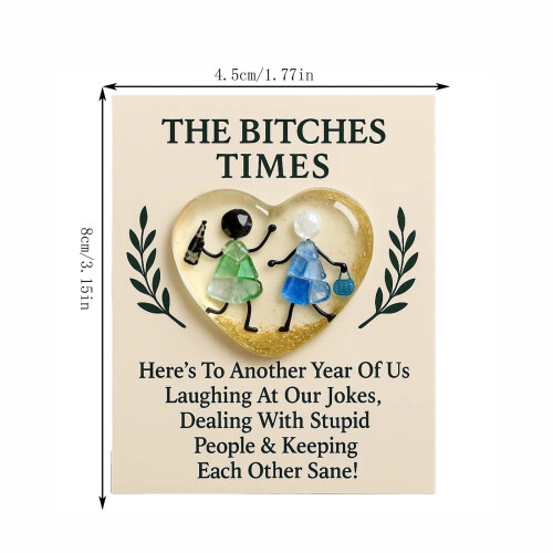 Acrylic Friendship Hug Card 2D Keepsake Greeting Card 2