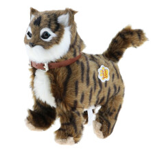 1 stk. Walking Meow Elektronisk Katt Plysj Kosedyr Leketøy Barn Bursdagsgave