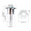 Double Flush Toilet Water Tanks Button Oval-shape Toilet Push Double Flush Button Bathroom Push Button Replace 3