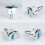Double Flush Toilet Water Tanks Button Oval-shape Toilet Push Double Flush Button Bathroom Push Button Replace 4