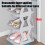 Shoe Rack Entryway Cabinet 4-Tier Plastic 21.26In 6