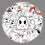 Halloween Ghost Stickers Vinyl Waterproof 50 Pcs 6