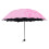 (Pink) Parapluie Plissé Imperméable Anti-UV 2