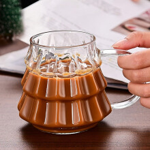 11.8 oz Glass Coffee Mug with Handle & Straw – Clear Vintage Cup for Hot/Cold Drinks, Compatible with Cappuccino, Espresso, Juice