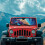 Turtle Cherry Blossom Windshield Sunshade for Jeep TJ JK UV 3