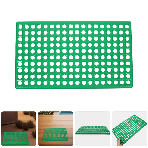 Topbathy2Pcs Αντιολισθητικά Πράσινα Πλαστικά Στρώματα για Εσωτερική Χρήση σε Κλουβί