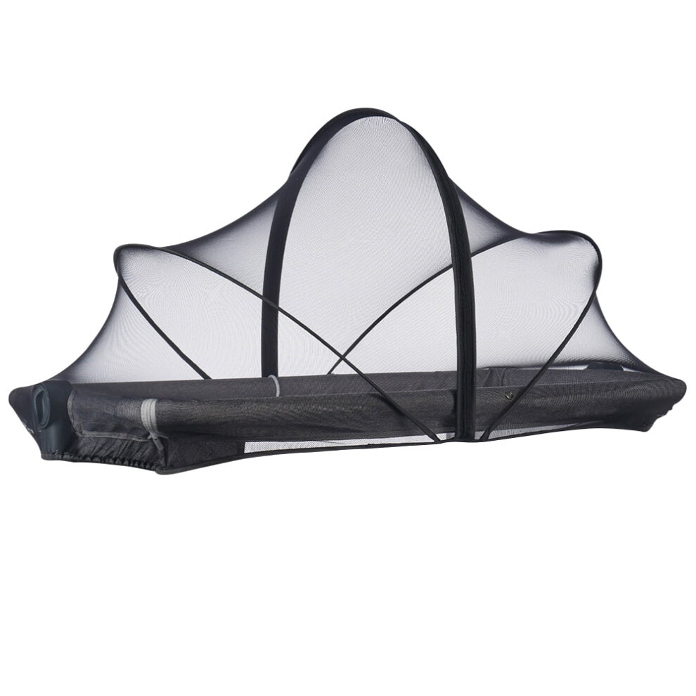 Baby Mosquito Net Tent Folding Crib Cover Bassinet Mosquito Net Cover Home Storage Supplies (Black) Black