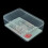 Rectangular Plastic Transparent With Lid Storage Box Collection Container Case 2