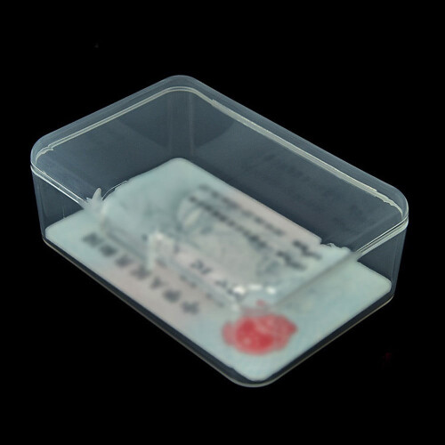 Rectangular Plastic Transparent With Lid Storage Box Collection Container Case 1