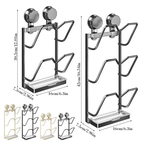 2-Tier Pot Lid Organizer Heavy Duty Metal 2