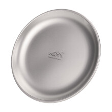 Vajilla portátil de 17 cm para acampar al aire libre, plato ultraligero de titanio para mochileros, senderismo, viajes, picnics y barbacoas.