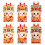 Red Foldable Rabbit Year Bag for New Year Wedding 6 pcs 2