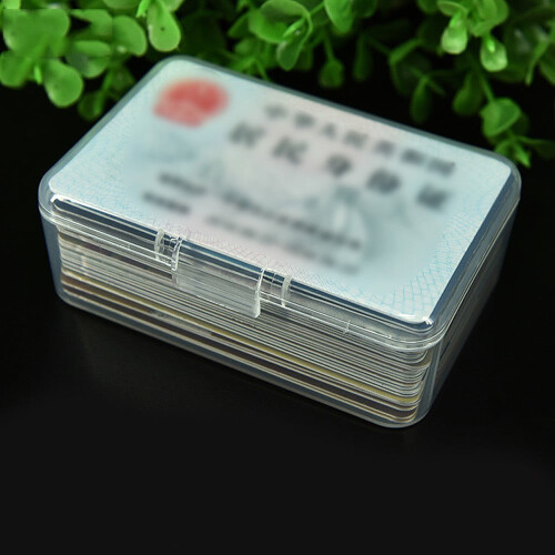 Rectangular Plastic Transparent With Lid Storage Box Collection Container Case 2