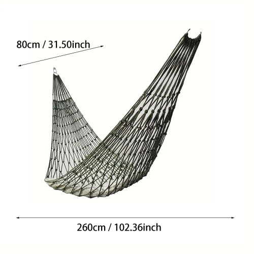 Outdoor Mesh Hammock Portable Single-Person Nylon Net with 1
