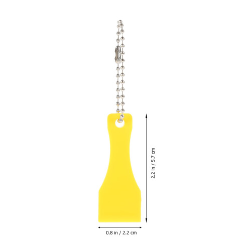 POPETPOP Scratching Tools Keychain Accessory Yellow 12Pcs 2