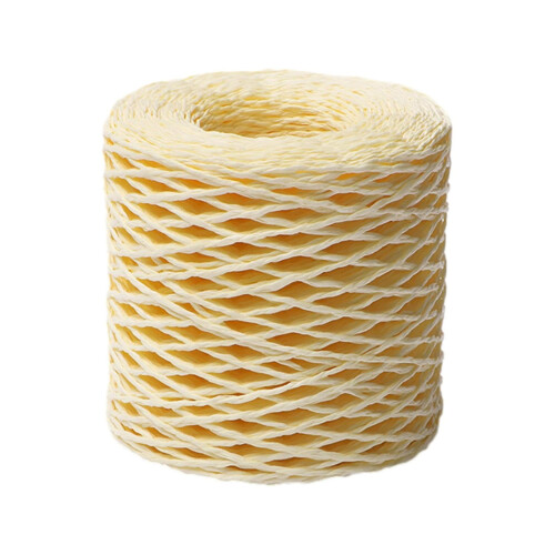 Natural Raffia Yarn Spool 150m for Crafts Crocheting Gift