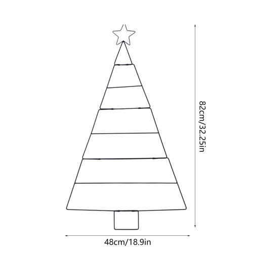 Foldable Wall-Mounted Christmas Tree Rack – Space-Saving Decor & Ornament Organizer, Compatible with Standard Trees 2