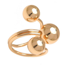 Verstellbare Ringe mit glänzender Kugel, offen, für Damen und Herren. Stilvoller Schmuck für Partys und den Alltag.