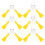 POPETPOP Scratching Tools Keychain Accessory Yellow 12Pcs 8